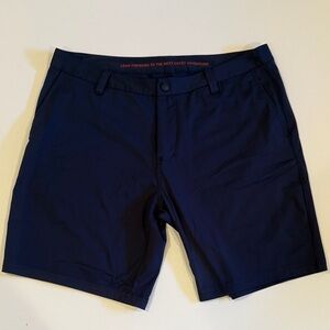 RHONE Navy Blue Flat Front M19 Commuter Shorts Size 36